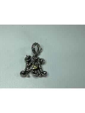 Barbara Bixby Initial M Pendant/ Charm 925/18k